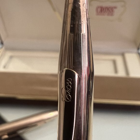 Cross Brand Vintage 14K Gold Filled Rollerball Pen and Pencil Set w/Case! - Picture 5 of 9